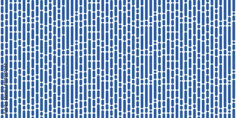 Poster Vertical pattern of blue stripes, dotted. A repeating pattern of lines.