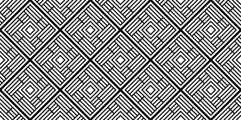 Diamond pattern, monochrome and tiled. Seamless repeating pattern of diamonds.