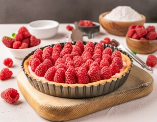 tarte aux framboises