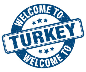 Welcome to Turkey stamp. Turkey round sign