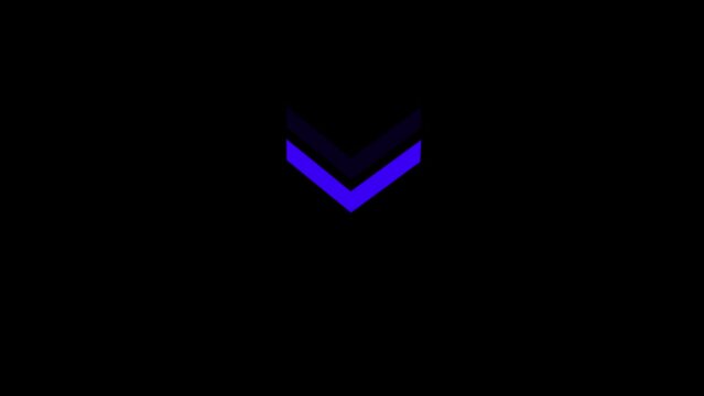 glowing arrow sing . Shining retro bright arrow fluorescent on black background.