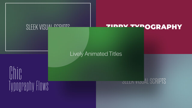 Subtitle Text Flick | Animated Titles with Control Panels