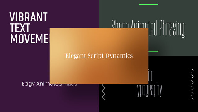 Clear Text Glide | Animated Titles with Control Panels