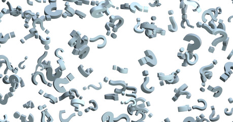 colored question marks background concept