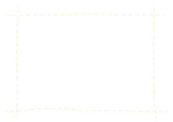 Fototapeta premium 黄色い手描きの格子フレーム