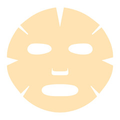 Face Mask - Makeup beauty icon set with color