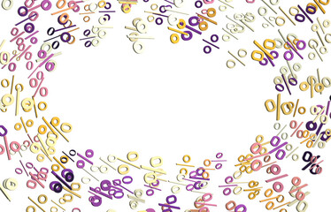 Blurred sale background. 3d