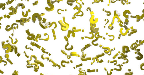 colored question marks background concept