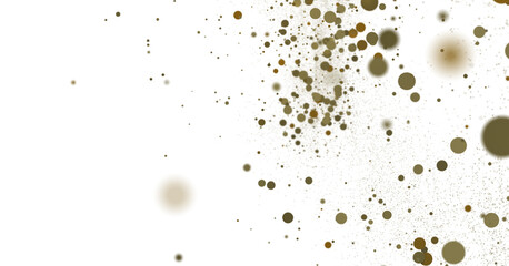 Enchanting Euphoria: Breathtaking 3D Illustration of Enchanting gold Confetti