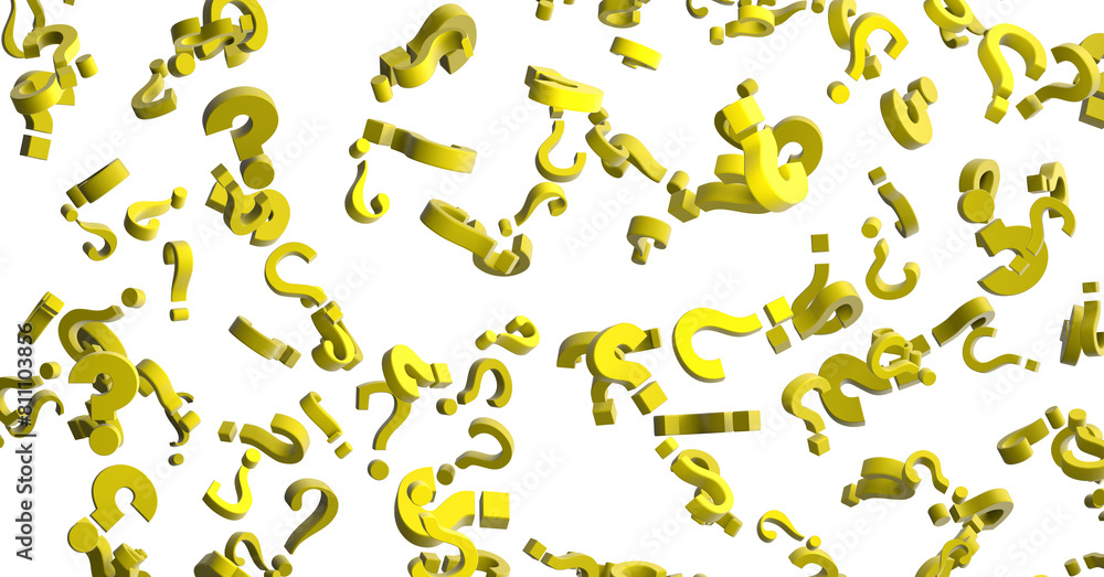 Poster 3d render of wide perspective view of any questions?