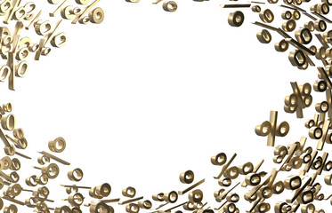 Blurred sale background. 3d