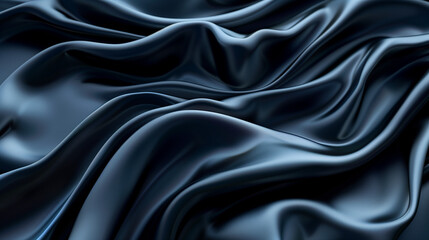 Fototapeta premium Close Up View of Blue Fabric