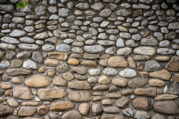 stone wall texture, rounded stone rustic style, town stone wall