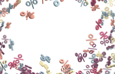 Blurred sale background. 3d