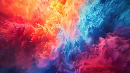 Vibrant Explosion of Colors in Abstract Design, Perfect for Creative Backgrounds and Vivid Displays 8K Wallpaper High-resolution