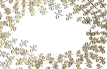 Blurred sale background. 3d