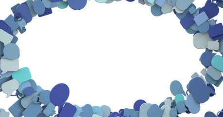 Abstract virtual postal envelopes sketch on blurry office buildings background, e-mail and marketing