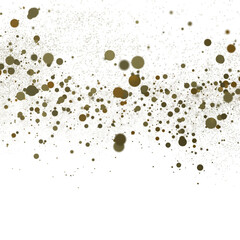 Enchanting Euphoria: Breathtaking 3D Illustration of Enchanting gold Confetti in PNG 3D