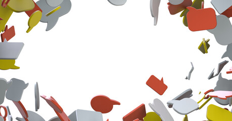 Hand holding using mobile phone with email icon on screen. Concept of business communication