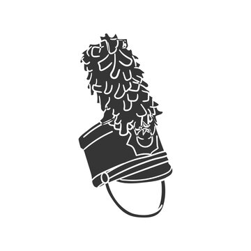 Marching Band Icon Silhouette Illustration. Hat Vector Graphic Pictogram Symbol Clip Art. Doodle Sketch Black Sign.