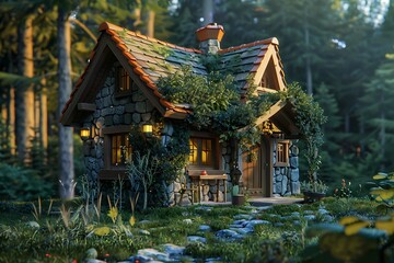 Charming image capturing the essence of a quaint small house