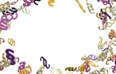 Symbol of Law and Justice - Paragraph / 3d section sign