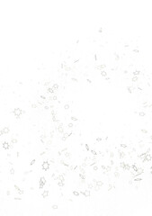 Stars - Holiday golden decoration, glitter frame isolated -