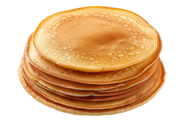 Pancakes isolated on transparent background