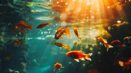 Colorful and Creative Underwater Tropical Setting
