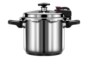 Pressure cooker isolated on transparent background