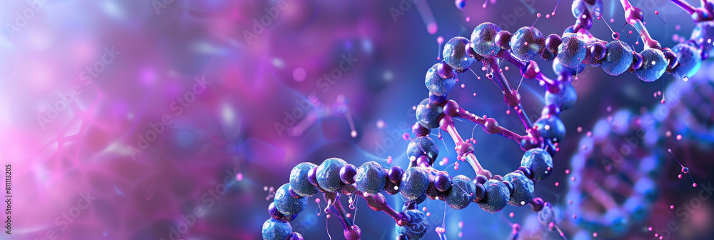 Poster detailed close-up view of a purple and blue structure showing intricate patterns and designs