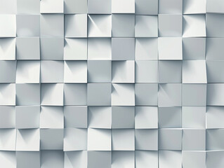  art illustration background featuring a seamless diagonal geometric pattern of gradient squares in white and gray colors with a shadow effect.