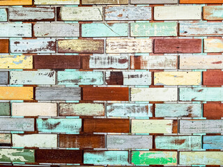 Wood planks, multicolor effective wood texture, Old wooden planks in multi-pastel colours with...