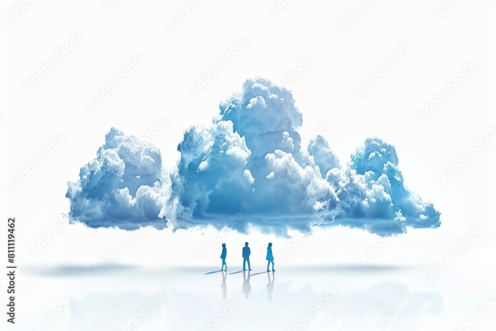 Poster team collaboration and backup in a coworking cloud environment management and synchronization of dig
