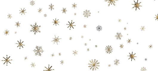 Snowflakes and bokeh lights on the blue Merry Christmas background. 3D render