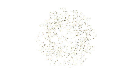 Multi color connected lines and dots network 3d illustration