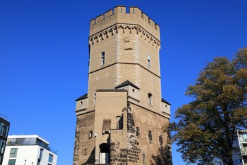 Bayernturm watchtower in Cologne, Germany
