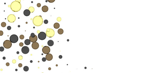 Cascading Splendor: Striking 3D Illustration Showcasing a Dazzling gold Confetti Display