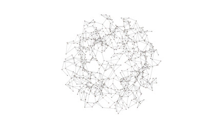 Big data visualization background.Abstract technology