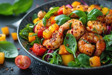 Fine dining appetizer on plate professional advertising food photography