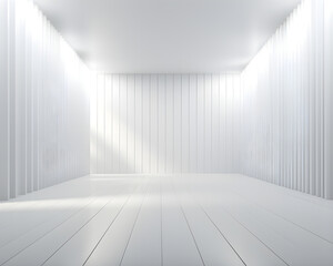 white wall empty room interior floor background modern light design.