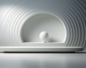 white wall empty room interior floor background modern light design.