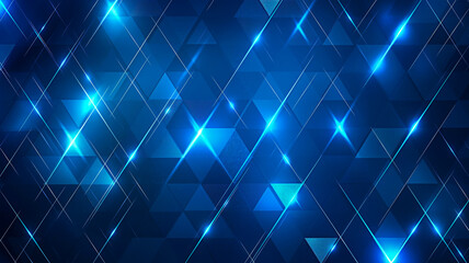 Futuristic blue neon grid that can be used as background.