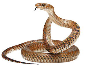 snake on white isolate background