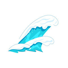sea ocean waves cartoon. water blue, splash surf, abstract light sea ocean waves sign. isolated symbol vector illustration