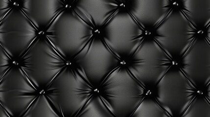 Fototapeta premium Seamless pattern of Black leather background