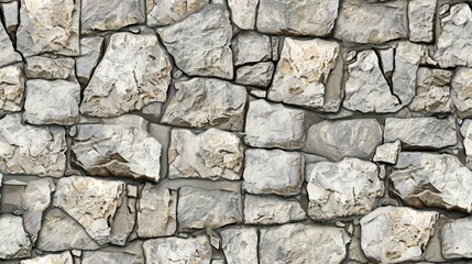 Seamless pattern of stone wall background