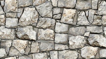 Obraz premium Seamless pattern of stone wall background