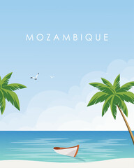 Mozambique travel poster