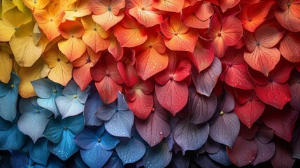 This is an image of a bunch of colorful petals arranged in a circular pattern